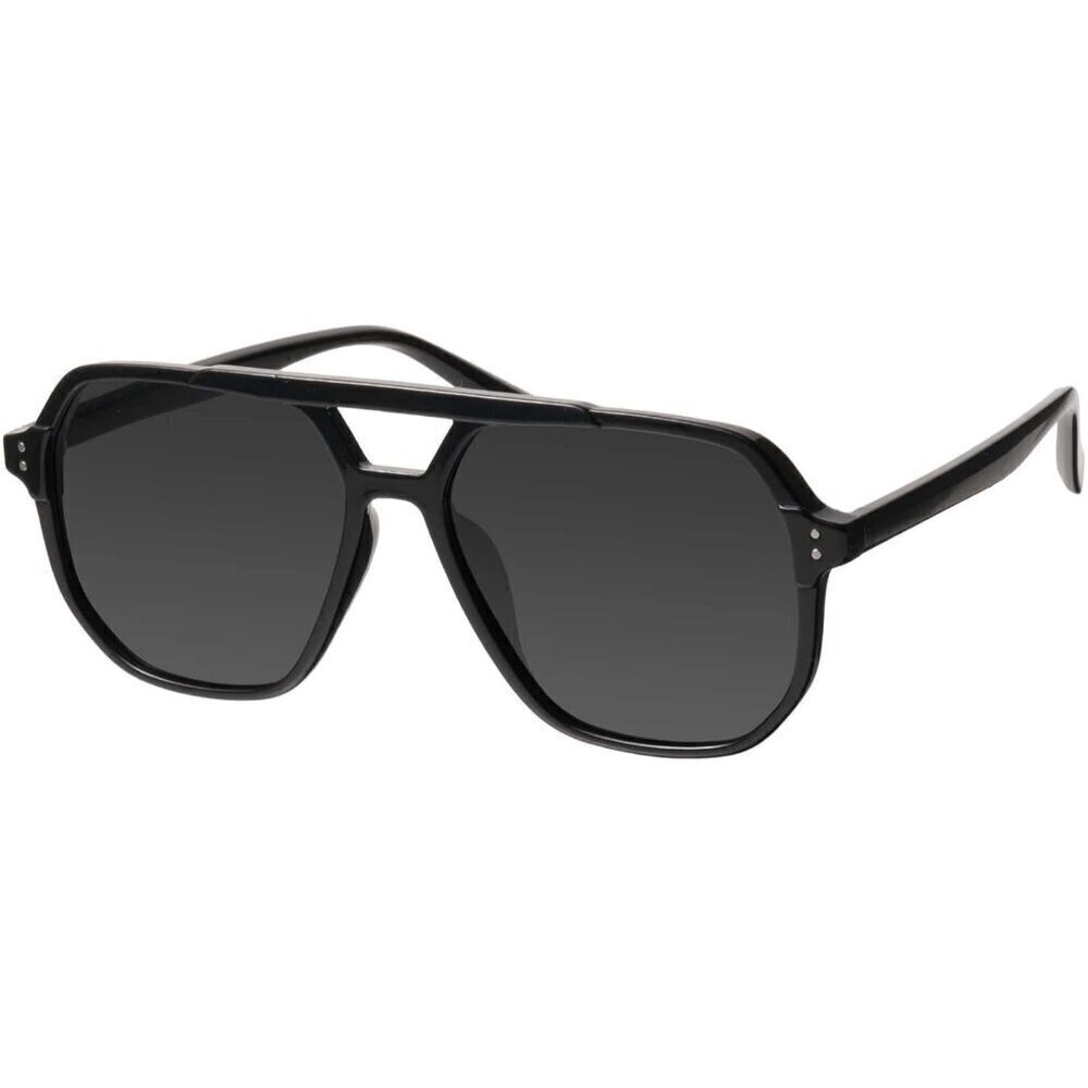 🆕Sunglasses Women Black Oversized Aviator Polarized Lens MS52243 Eyewear
